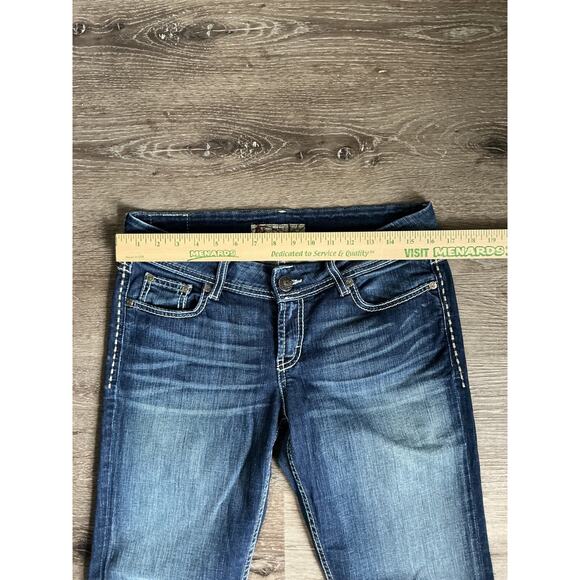 Buckle BKE Jeans Womens Size 29x31.5 Kate Straight Low Rise Medium Wash Denim - Picture 2 of 11